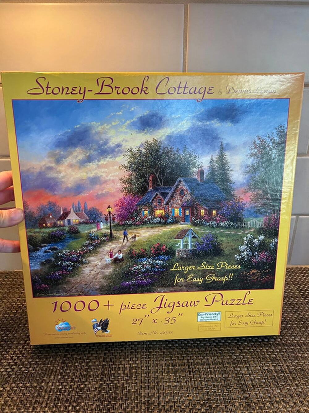 Stoney-Brook Cottage by Dennis Lewan 1000-Piece Jigsaw Puzzle